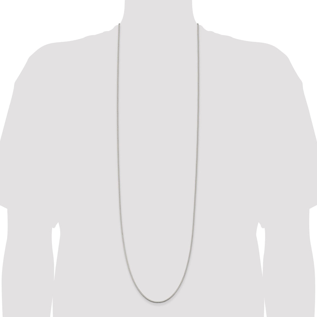 Box Chain Necklace in Sterling Silver, 1.75mm