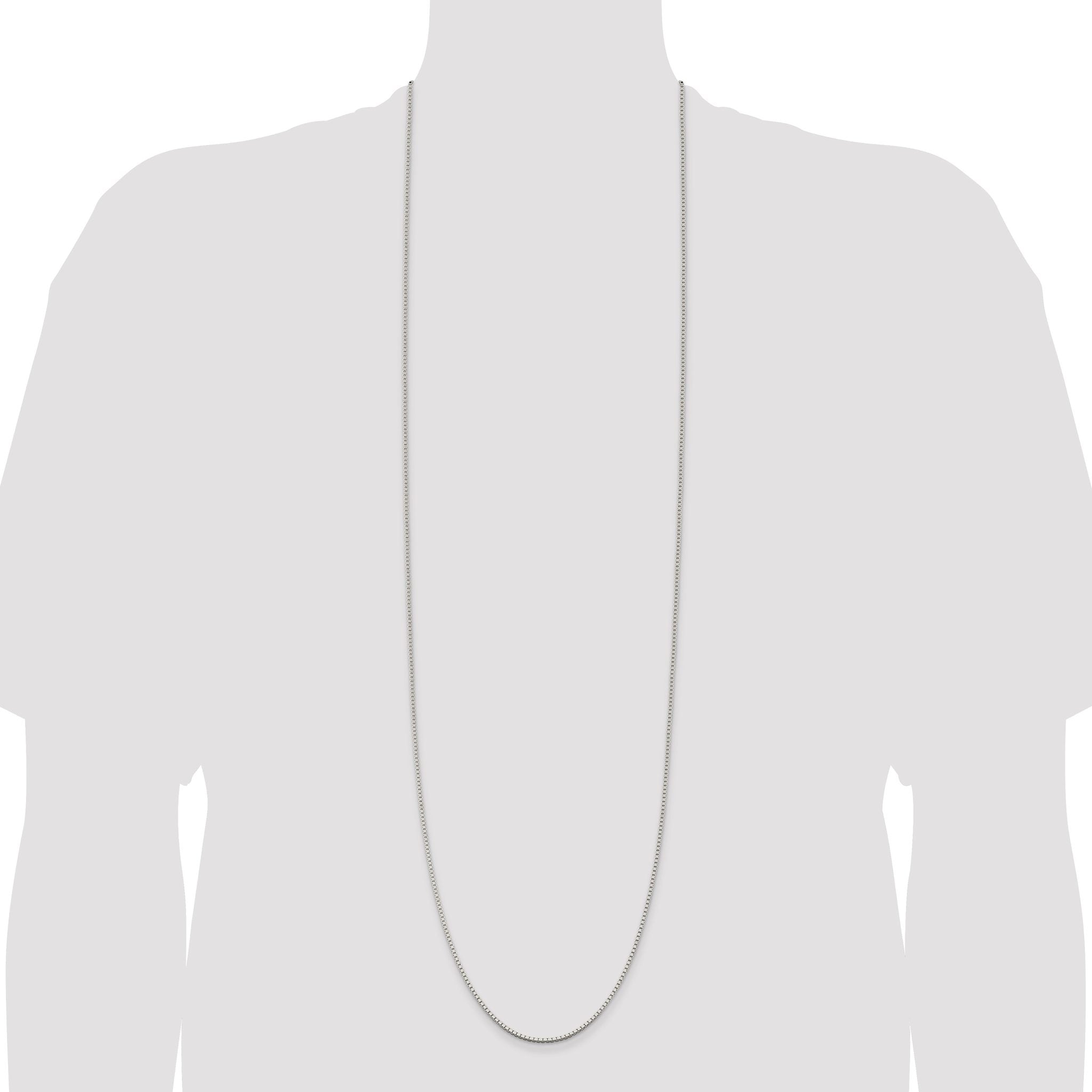 Box Chain Necklace in Sterling Silver, 1.75mm