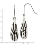 Stainless Steel Resin Polished Teardrop Drop Dangle Earrings for Women