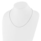 Sterling Silver Rhodium-plated Diamond-cut Adjustable Snake Chain