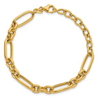 14K Polished Fancy Link Bracelet