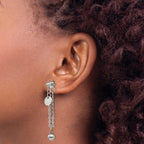 Stainless Steel Polished Drop Dangle Earrings for Women