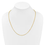 14K Adjustable 2.75mm Semi-Solid D/C Cable Chain
