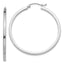 Sophia Jewelers 14K White Gold Polished Square Hoop Earrings