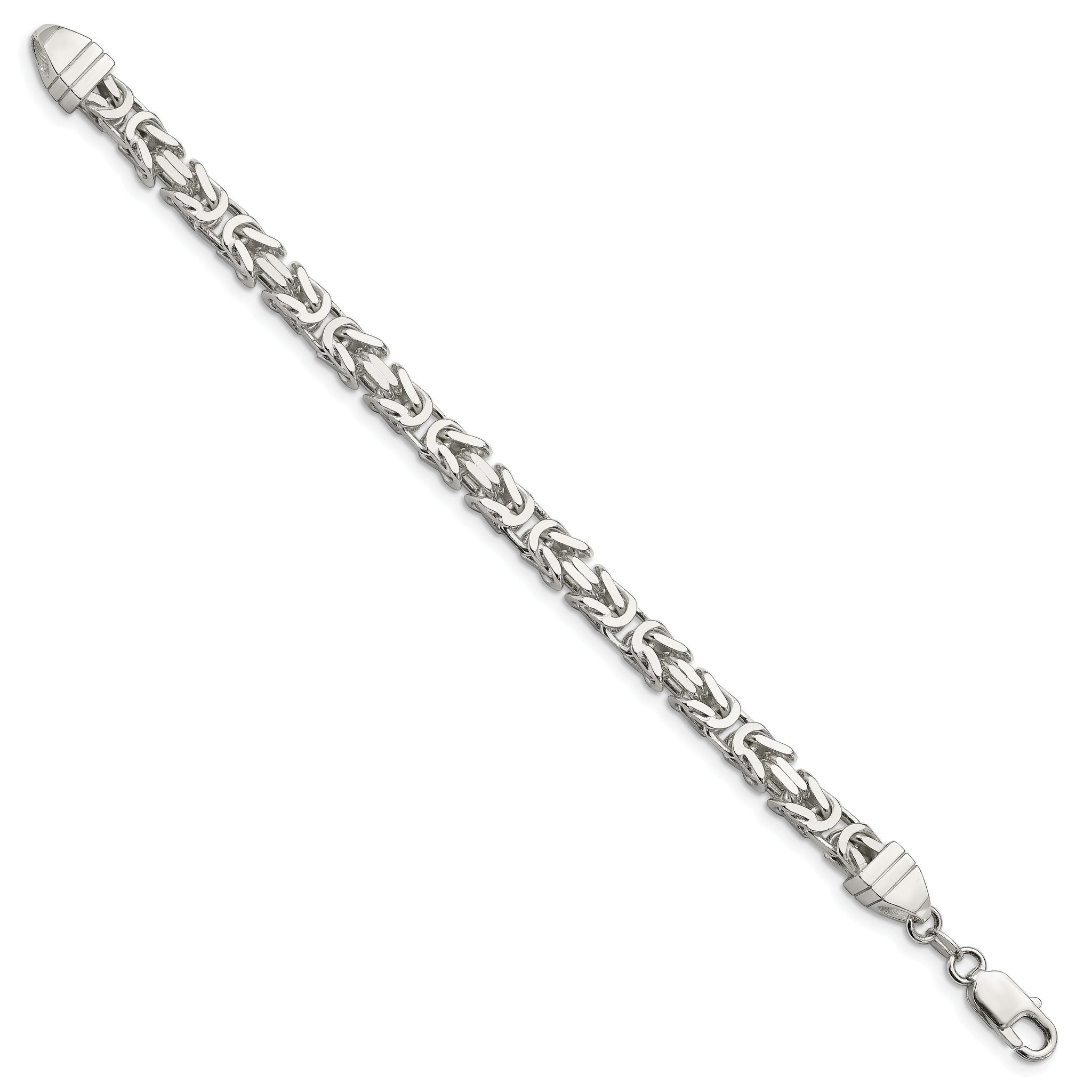 Sterling Silver 6mm Byzantine Chain Secondary image