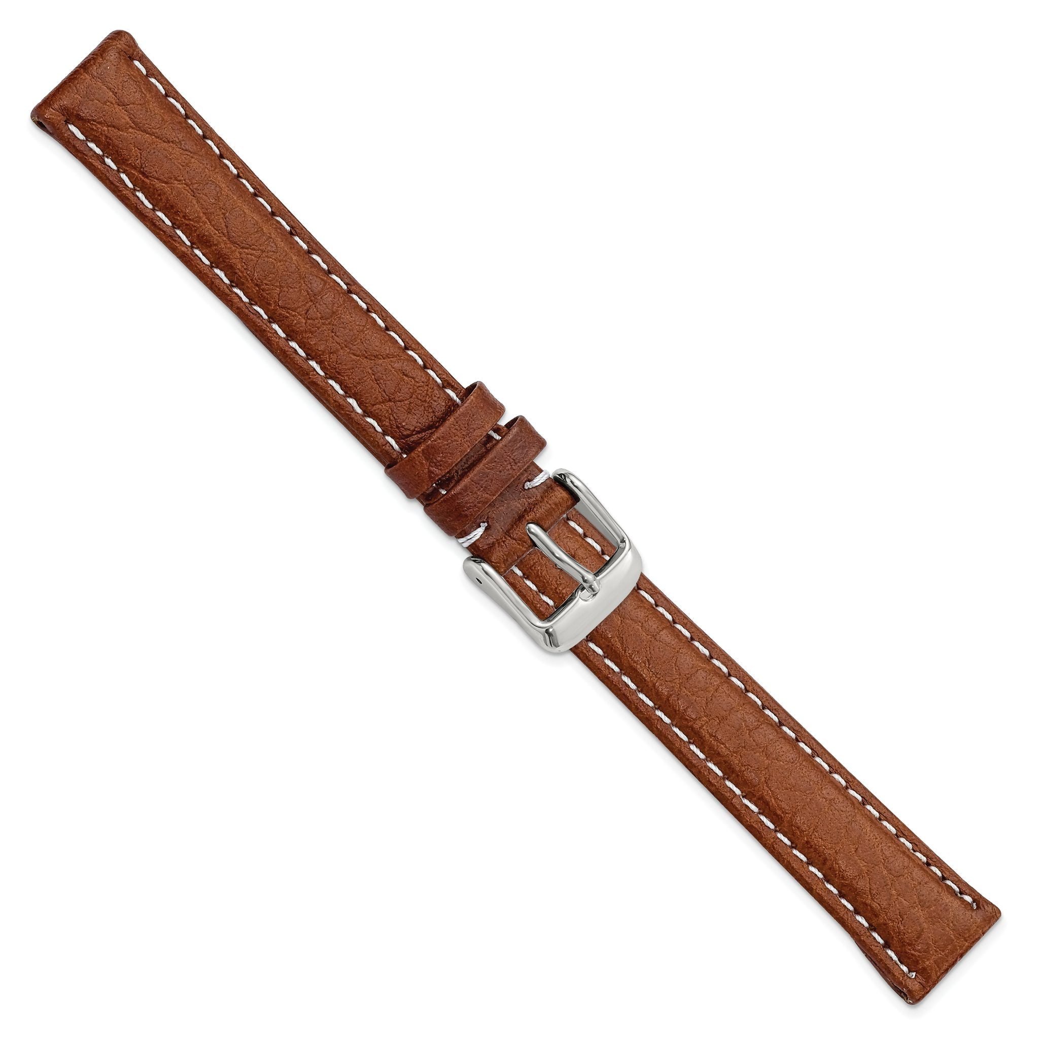 Havana Sport Leather Watch Band in Brown, 18mm