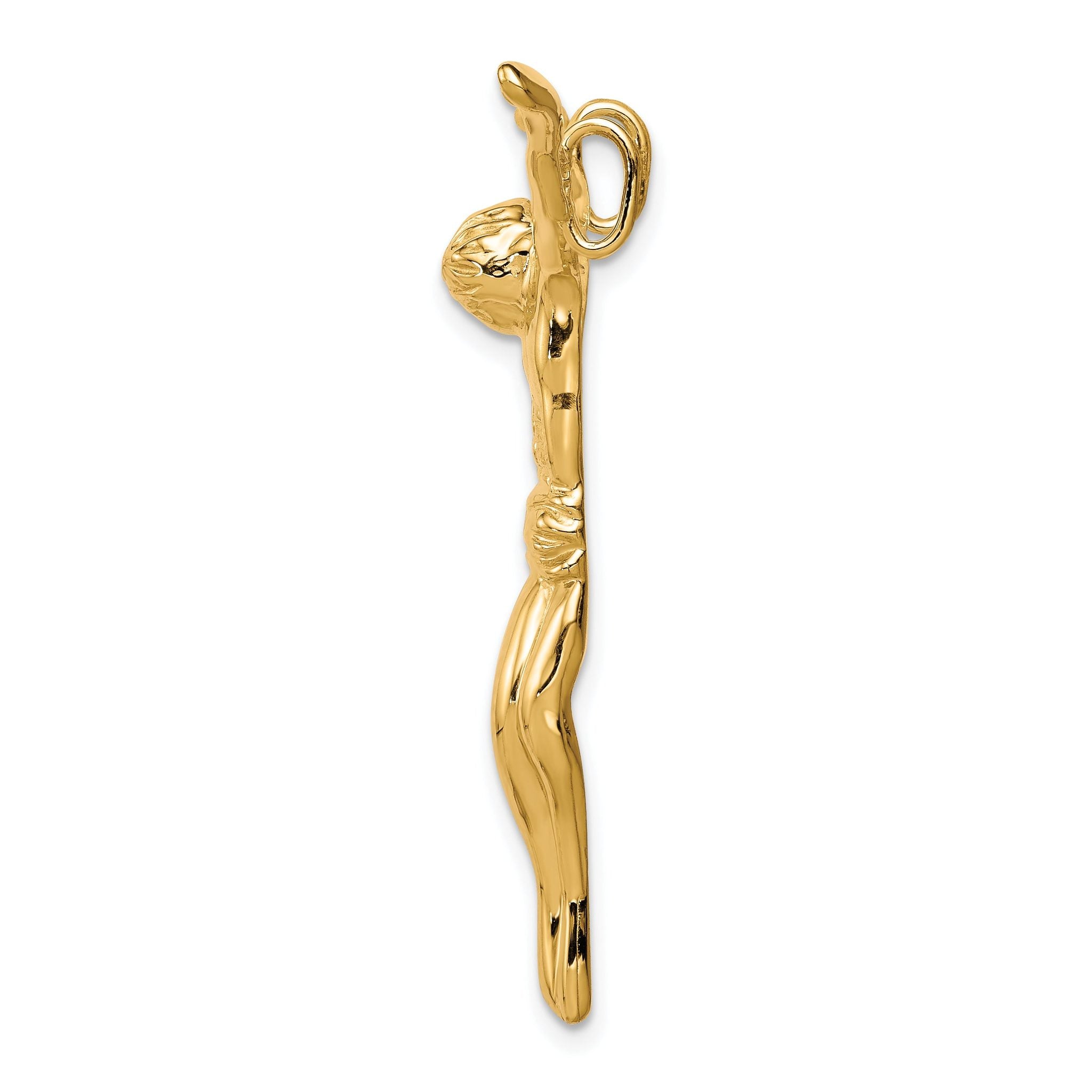 10K Solid Gold Corpus Pendant with Polished Finish Elegant and Timeless Secondary image