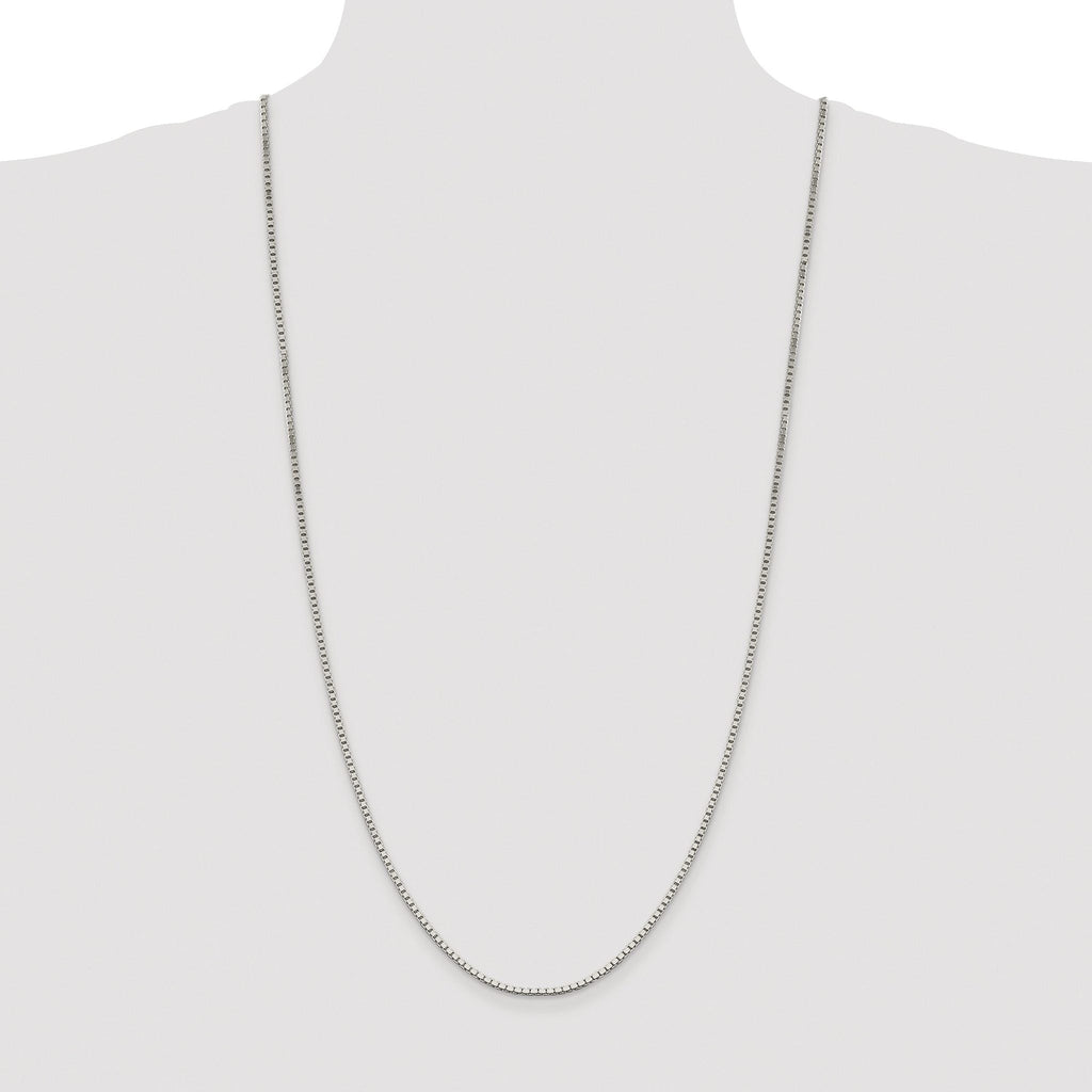 Box Chain Necklace in Sterling Silver, 1.9mm