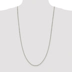 Box Chain Necklace in Sterling Silver, 1.9mm