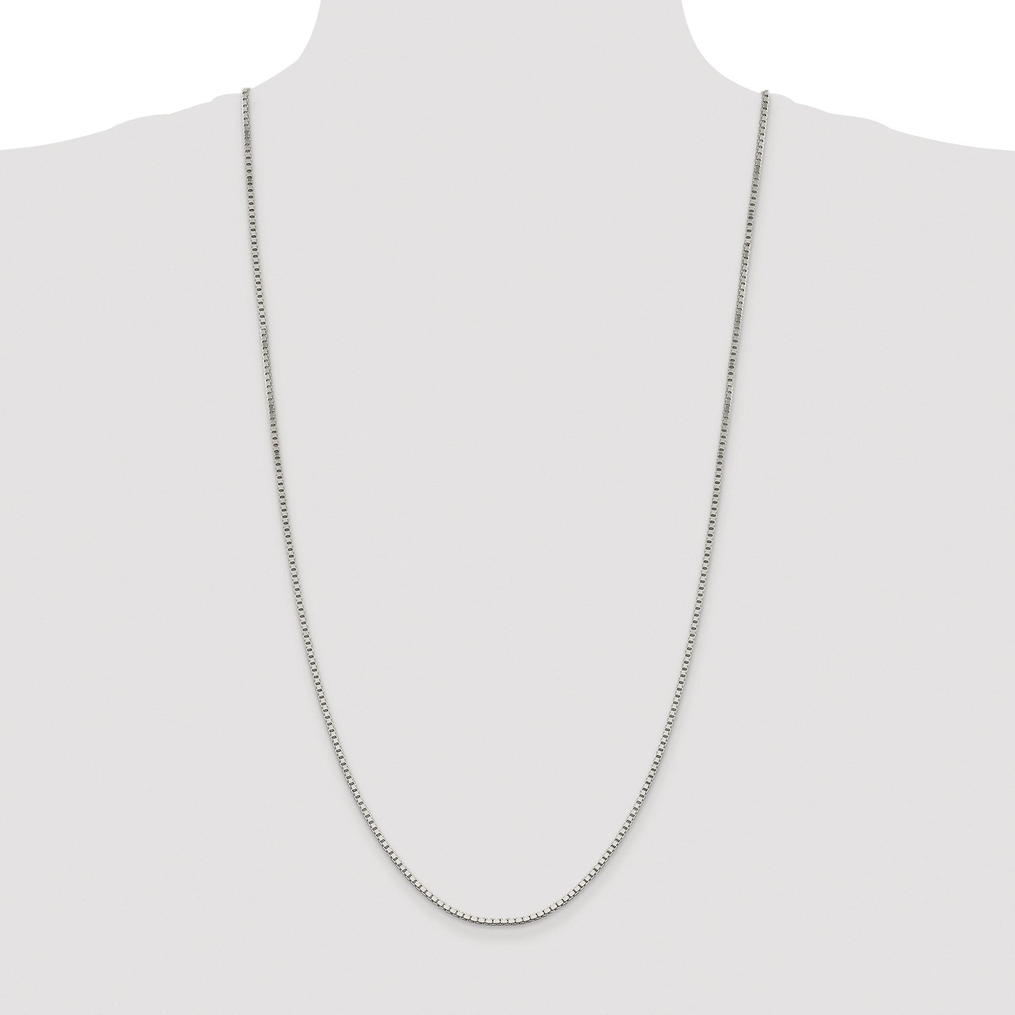 Box Chain Necklace in Sterling Silver, 1.9mm