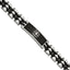 Stainless Steel Brushed and Polished Black IP-plated ID Bracelet for Men