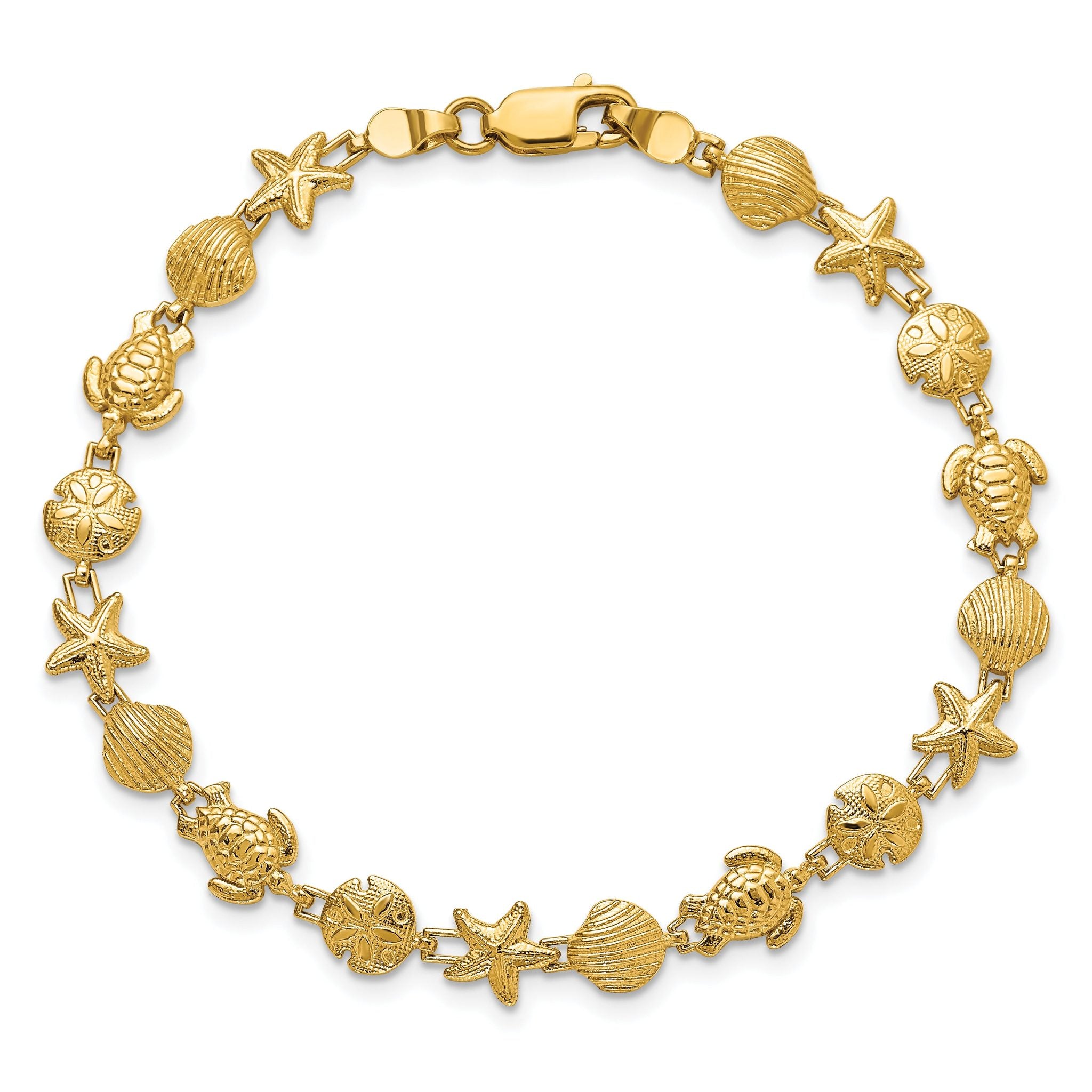 14k Sea Life Bracelet