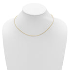 14k 1.5mm D/C Square Cable 1in+1in Adjustable Chain