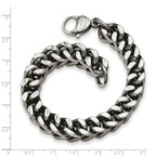 Heavy Wheat Chain Bracelet in Stainless Steel, 10mm