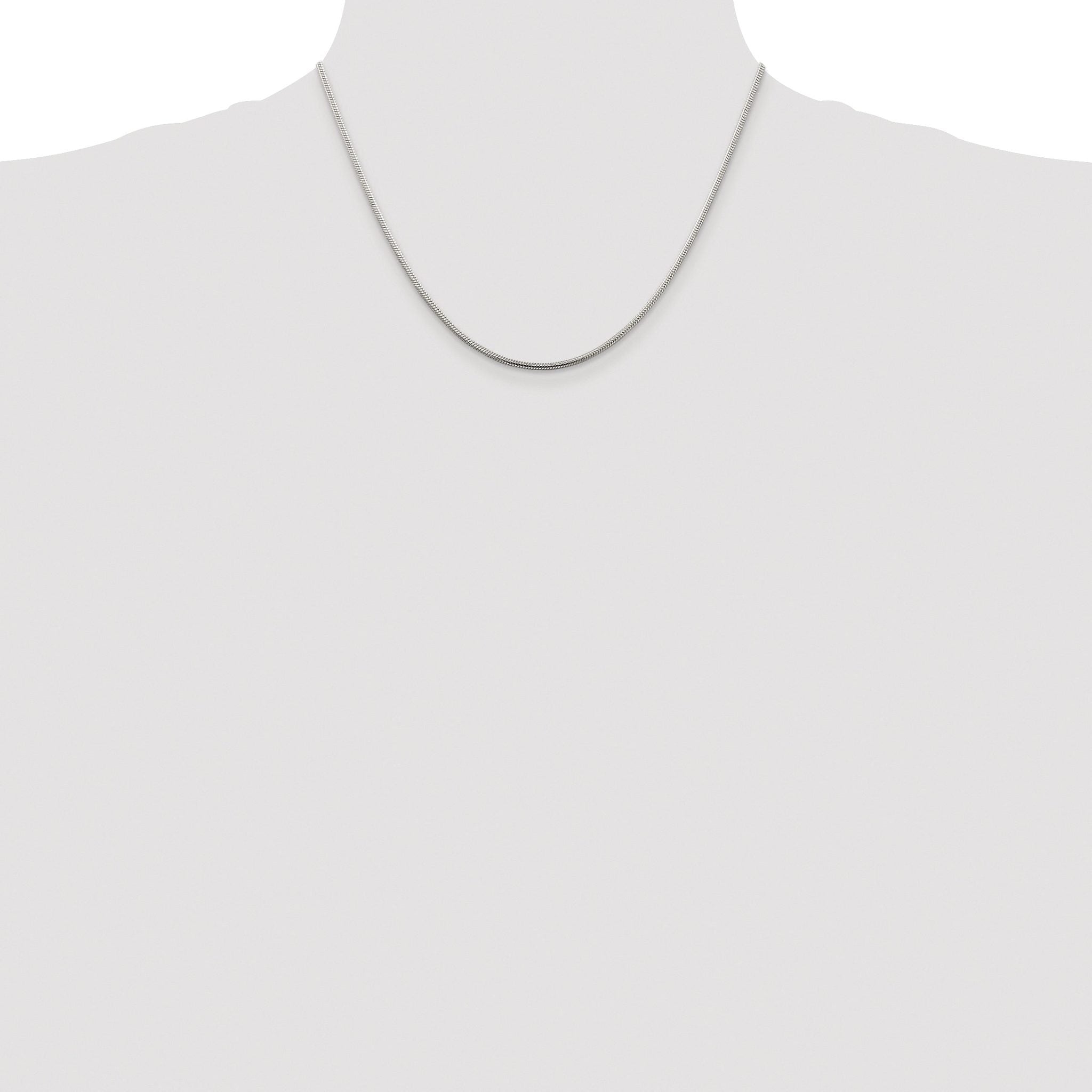 Snake Chain Necklace in Sterling Silver, 1.75mm
