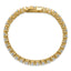14k 11 1/8 carat Lab Grown Diamond VS+ F+ Complete Tennis Bracelet