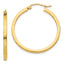 Sophia Jewelers 14K Gold Polished Square Hoop Earrings for Women