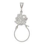 Sophia Jewelers Sterling Silver 925 Charm Holder with Polished Anti-Tarnish Finish