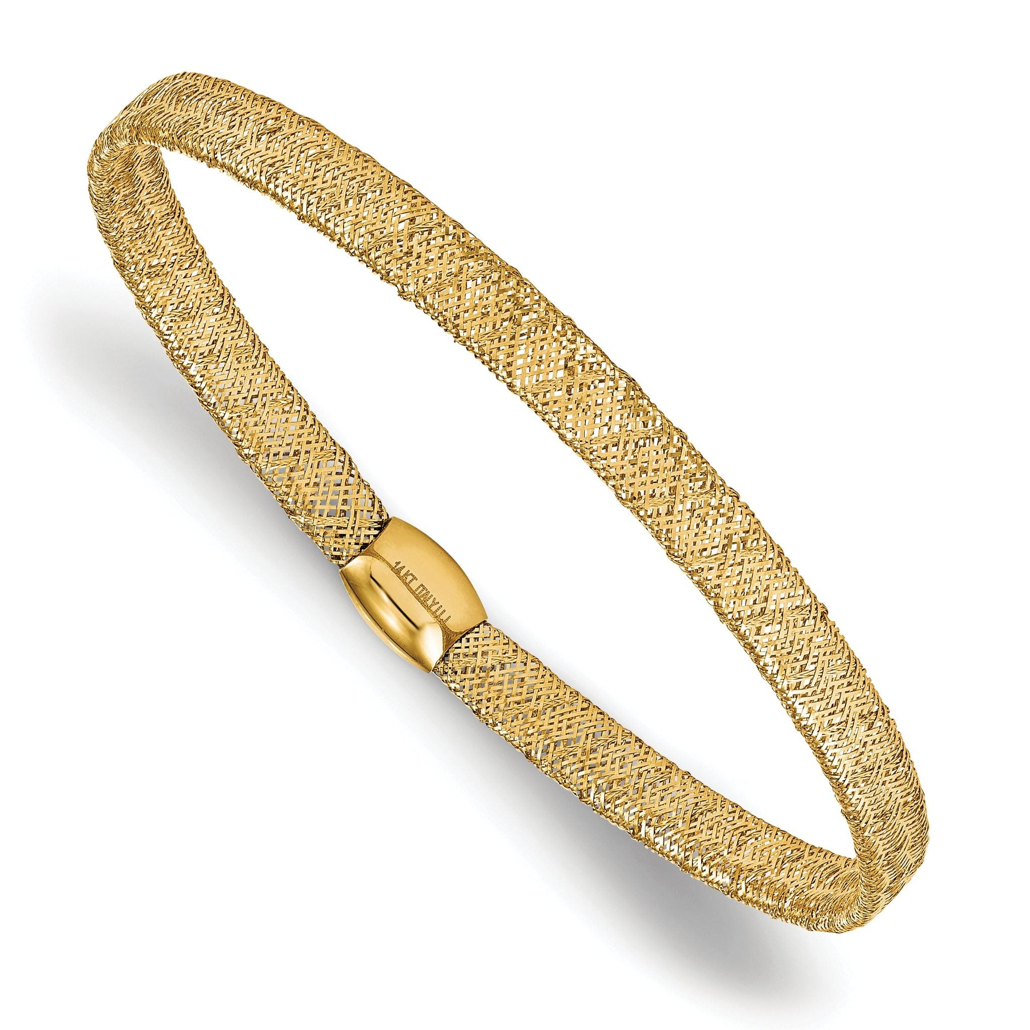 14K Fancy Stretch Bangle Bracelet Main image