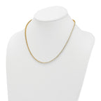 14k 4 1/2 carat Lab Grown Diamond VS+ F+ Complete Round 18 inch Straight Tennis Necklace