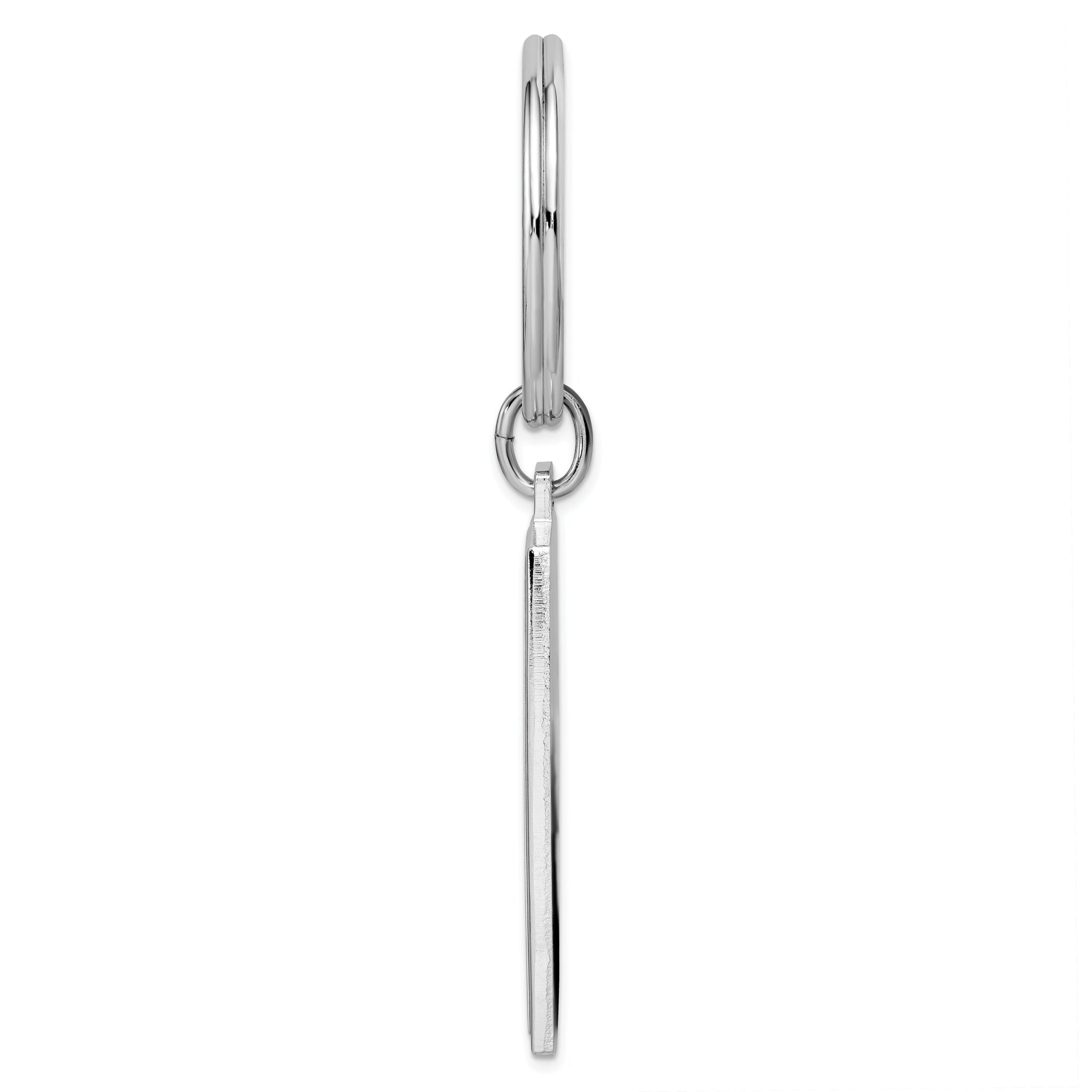 Rhodium-plated Kelly Waters Fish in Net Key Ring Secondary image