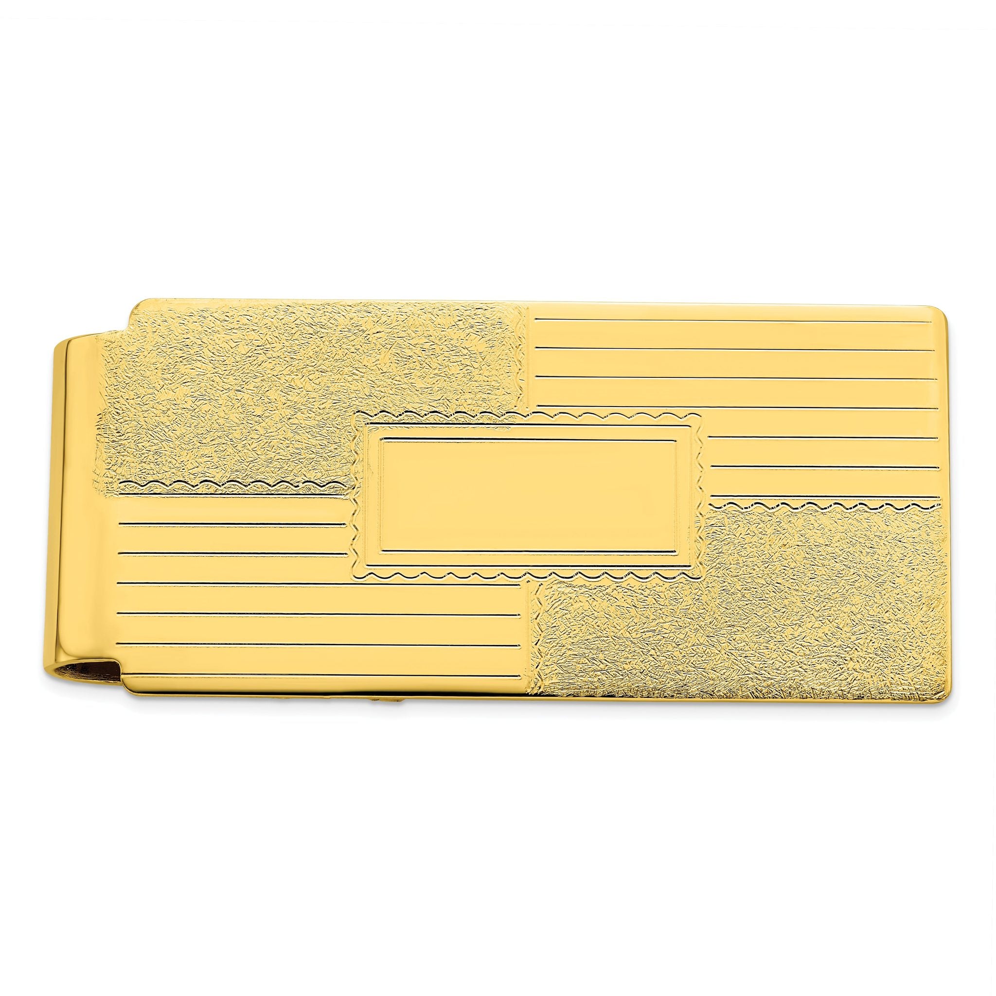 Gold-plated Kelly Waters Coat of Arms Hinged Money Clip Main image