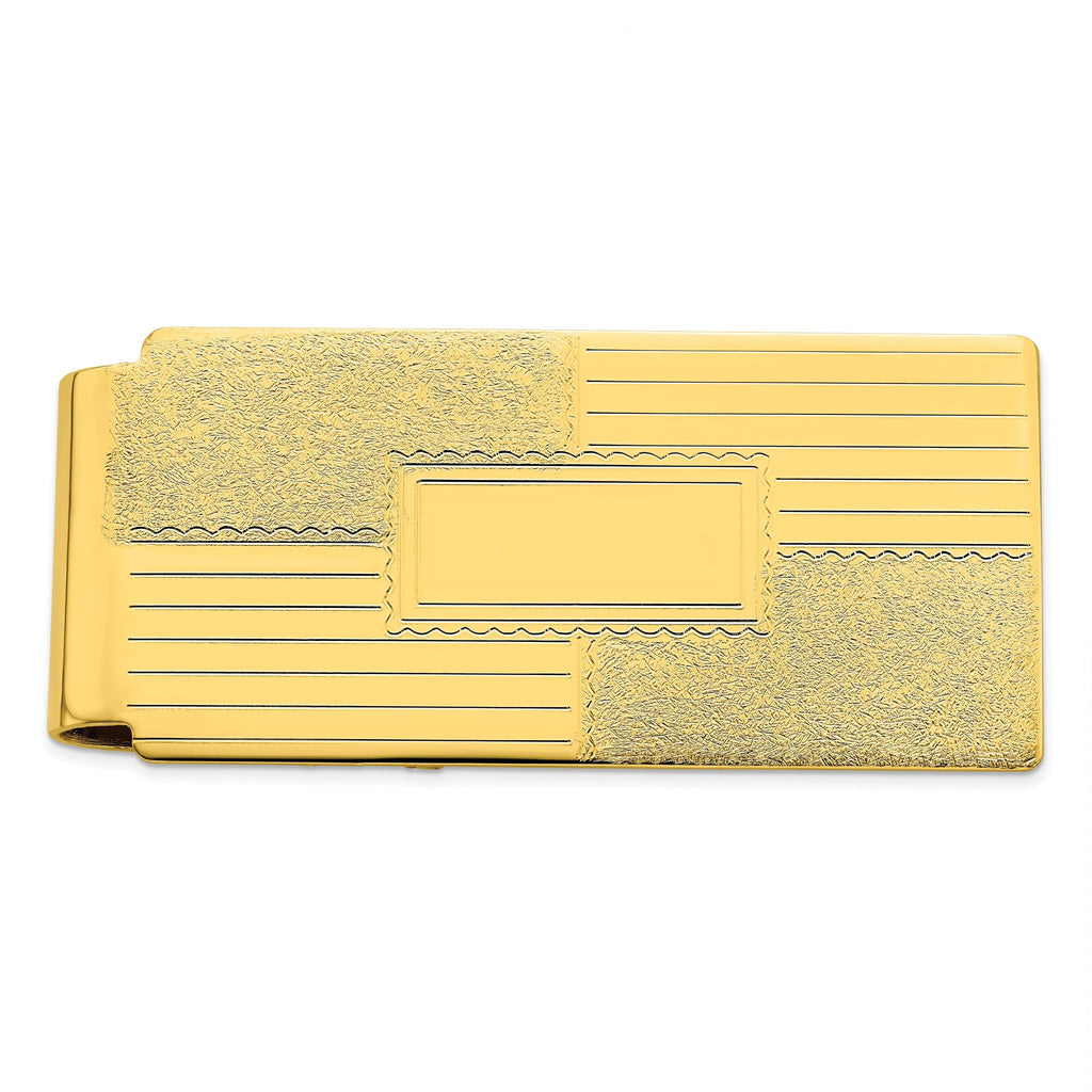 Gold-plated Kelly Waters Coat of Arms Hinged Money Clip