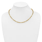 14K Polished Fancy Link Necklace