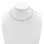 14K 1.5mmmm Franco 1in+1in Adjustable Chain