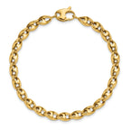10K Polished Fancy Link Bracelet