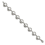Stainless Steel Polished Claddagh Bracelet for Women