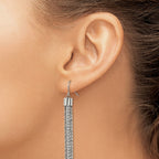 Stainless Steel Polished Drop Dangle Earrings for Women