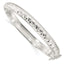 Sterling Silver Polished and Diamond Cut 7.25mm Hinged  Bangle