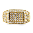 14k 1 3/8 carat Lab Grown Diamond VS/SI+ G+ Men's Ring
