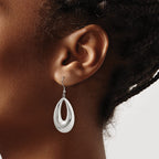 Stainless Steel Polished Teardrop Drop Dangle Earrings for Women