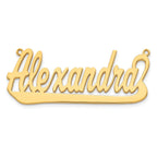 10K Polished Name Plate