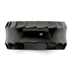 Edward Mirell Black Ti Faceted Edges Polished 12mm Ring