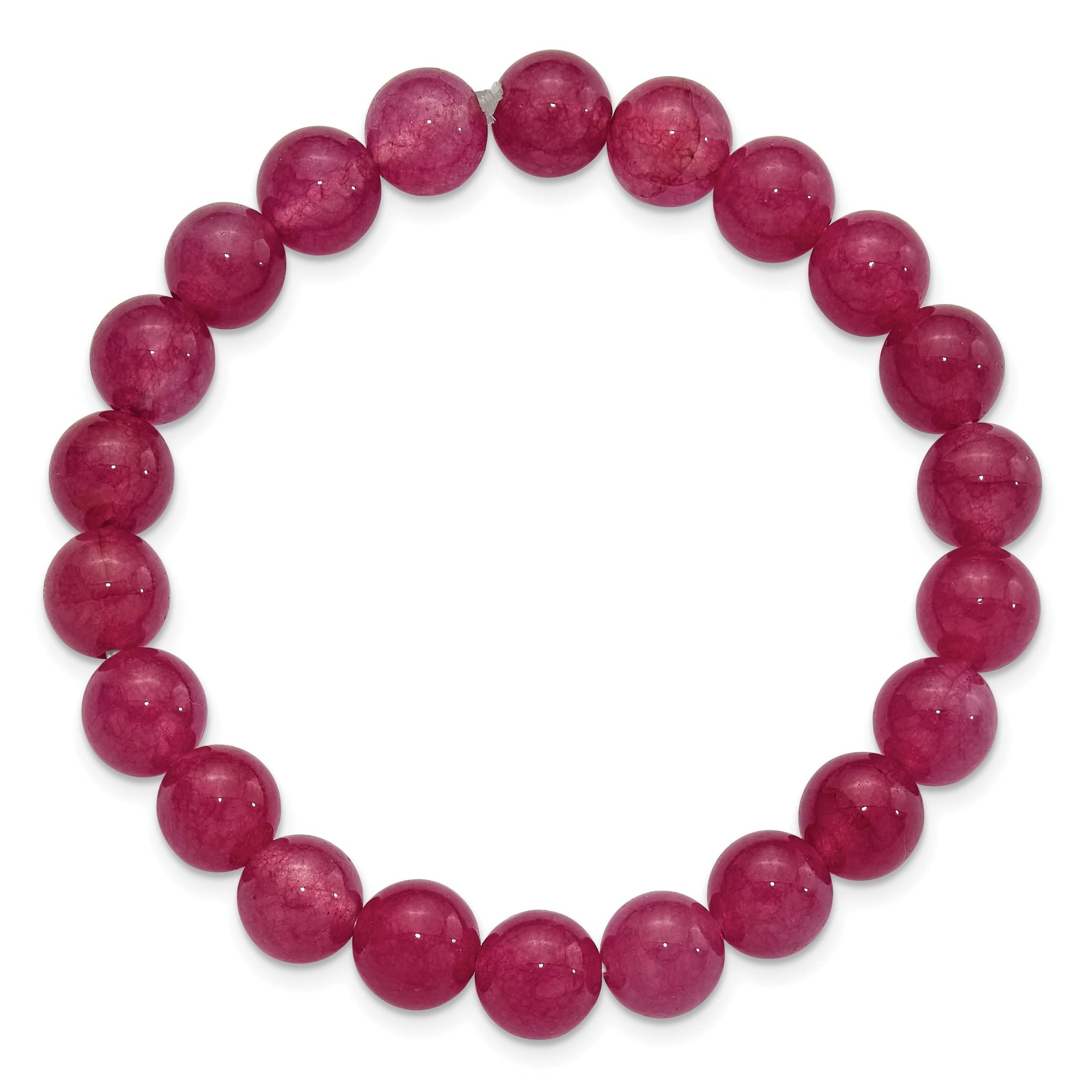 Strawberry Quartz 8.50mm Beaded Stretch Bracelet Secondary image