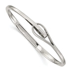 Elegant Sterling Silver 925 Women's Slip-On Bangle Bracelet