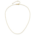 0.8mm 10K Yellow Gold Round Cable Chain