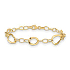 14K Polished Fancy Link Bracelet