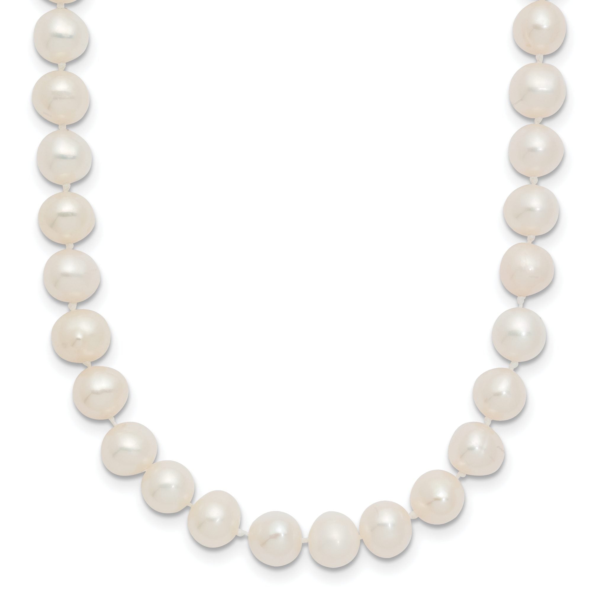 14k 6-7mm White Semi-Round Freshwater Cultured Pearl 12 inch Necklace Main image