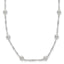 Polished Beaded Necklace in Sterling Silver, 4mm