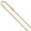 14K 1.5mmmm Franco 1in+1in Adjustable Chain