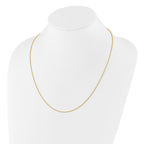 Sterling Silver Gold-plated Adjustable 1.2mm D/C Rope Chain