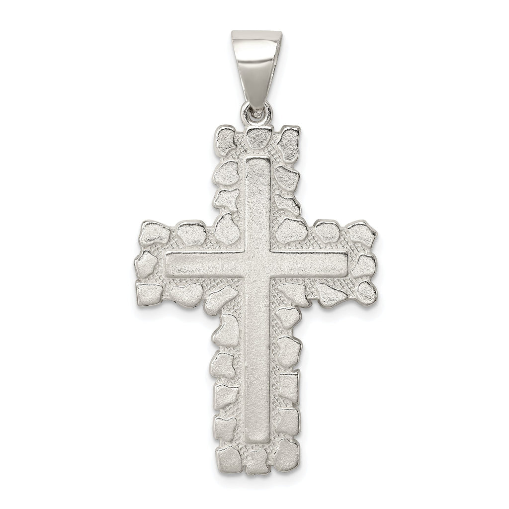 Sterling Silver 925 Cross Pendant with Polished Anti-Tarnish Finish