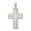 Sterling Silver 925 Cross Pendant with Polished Anti-Tarnish Finish