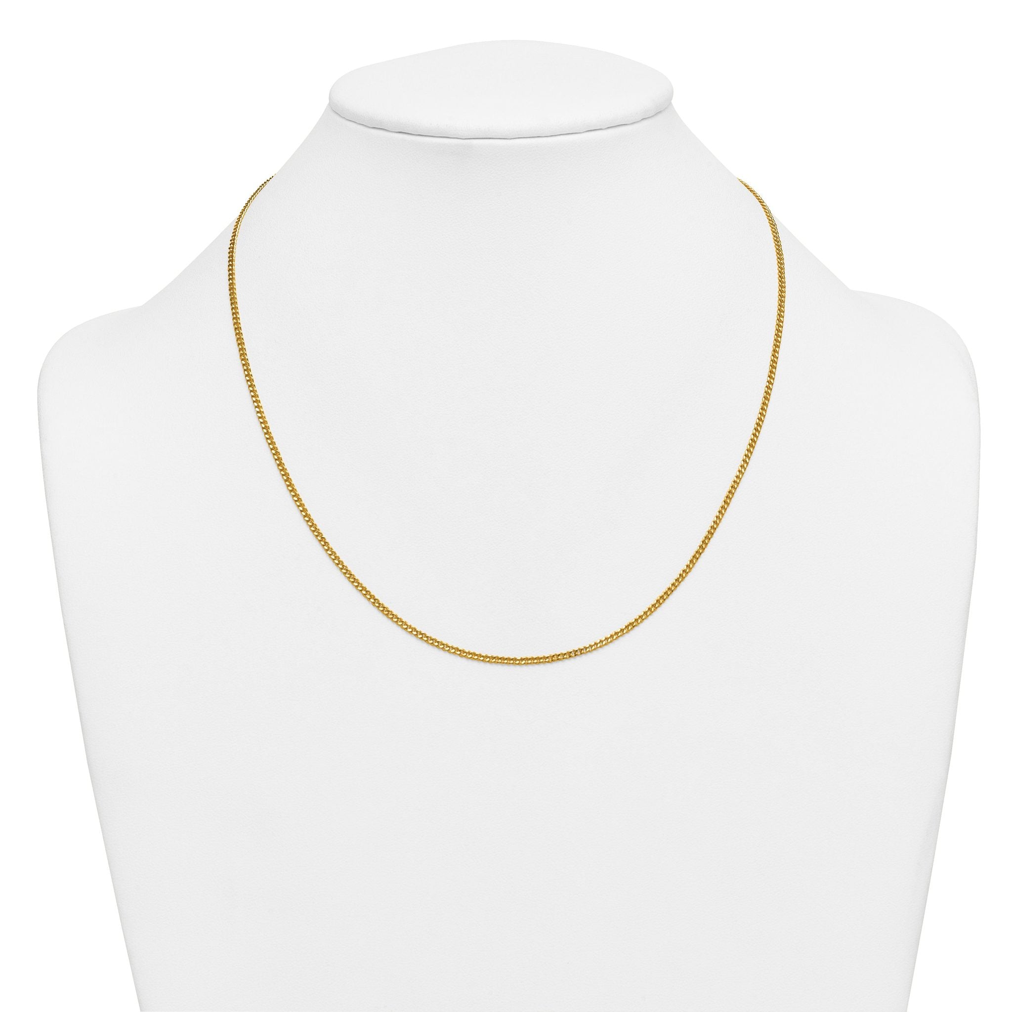 Curb Chain Necklace in 14/20 Gold-Filled Yellow Gold, 2mm