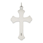 Sterling Silver 925 Cross Pendant with Antiqued Finish Elegant Design