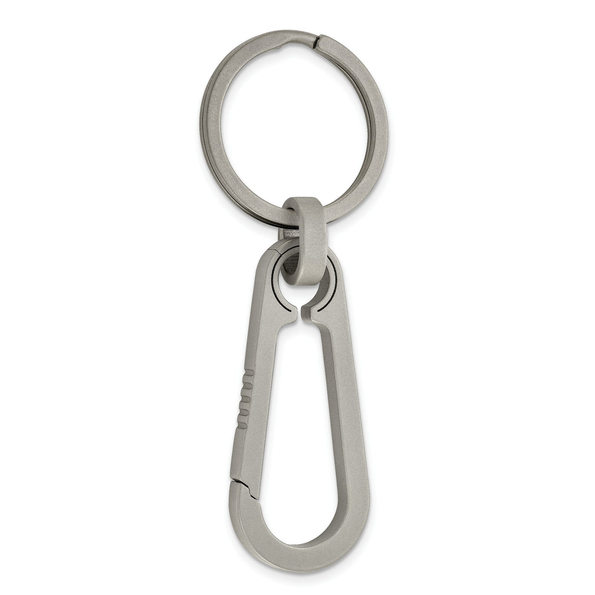 Chisel Titanium Brushed Carabiner Key Ring Main image